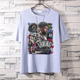 Basketball Sports T Shirt Loose Student Basketball Sport Short Sleeve T-Shirt Men'S Cotton Casual Top