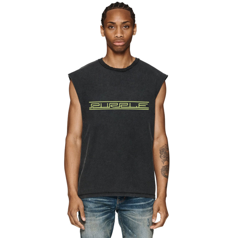 Purple Brand Distressed Tank T Shirts Distressed Sleeveless T-shirt Vest