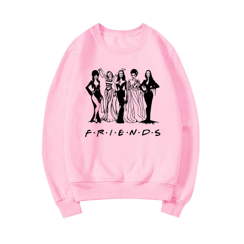 Halloween Friends Squad Goals Sweatshirt Horror Squad Queens