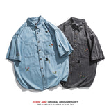 Men's Shirts Loose Denim Shirt Men's Summer Coat
