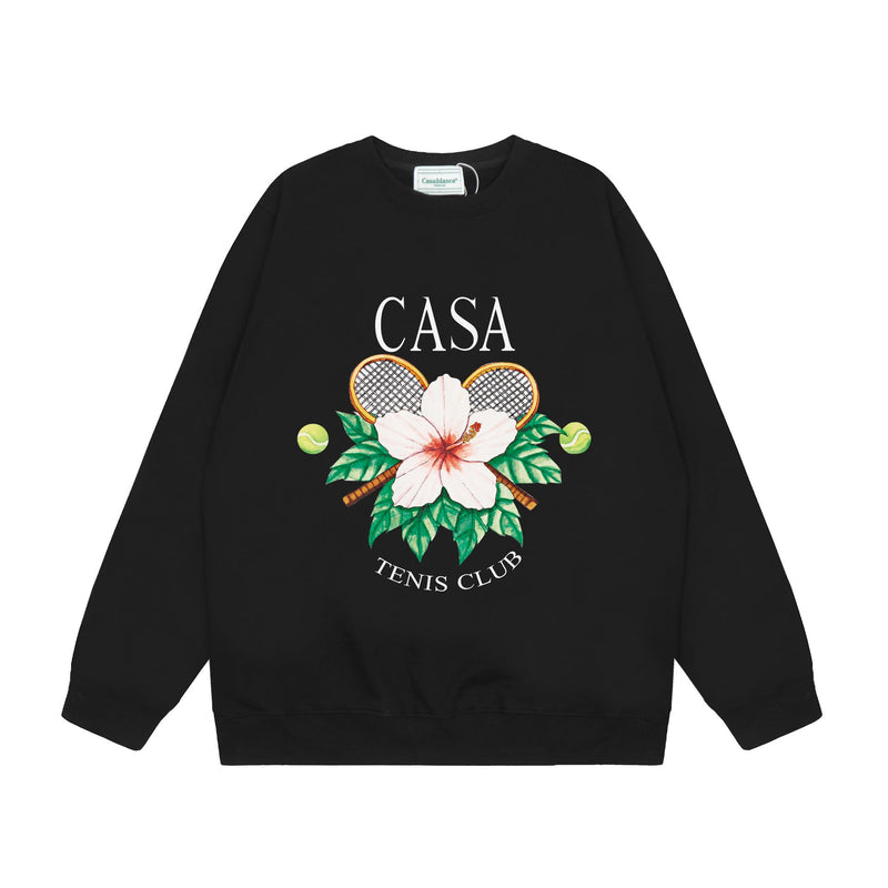 Casablanca Sweatshirts Crew neck sweater autumn and winter print men and women