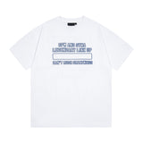 Synaworld T Shirts central cee Short Sleeve Classic Letter Print Loose Casual T-Shirt