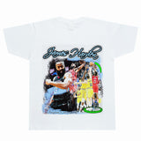 Basket Ball Star T Shirt Basketball Washed Distressed James Harden Printed T-shirt Retro Short Sleeve Cotton