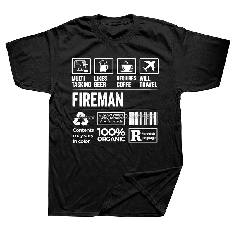 Fireman Skills Multitasking Noun Definition Funny Fire Truck