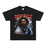 Kendrick Lamar T Shirts Hip Hop Rap Loose Short Sleeves