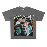 Film Star T Shirt Movie Andy Lau Short Sleeve Loose Retro American Street T-shirt