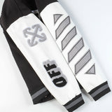 Off White Jacket Spring and Autumn OW Moon Letter Pattern Baseball Jacket Jacket