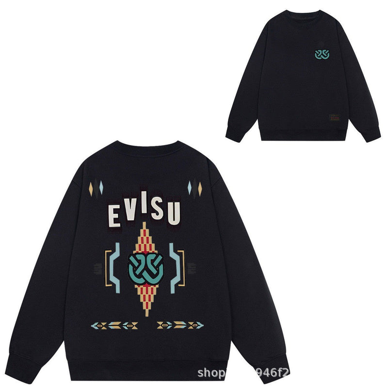 Evisu Sweatshirts Autumn and Winter Blessing Sweater