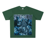 Film Star T Shirt Trendy Cotton Short Sleeve Loose round Neck Retro T-shirt for Men and Women