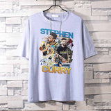 Basketball Sports T Shirt Loose-Fitting Pure Cotton Short Sleeves T-Shirt Male Student All-Match Warrior Curry