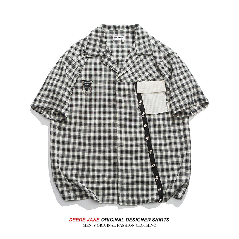 Men's Shirt Short-Sleeved Shirt Men's Summer Loose Casual
