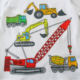 Boy T Shirt Summer Children's T-shirt Children Knitted Cotton round Neck Cartoon