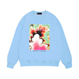 Purple Brand Sweatshirt Loose Crew Neck Sweater