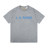 Gallery Dept T-Shirt Bronzing Letter Slogan Printed Short Sleeve T-Shirt