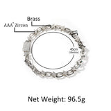 Chains Copper Zircon Short Collarbone Chain St. Valentine's Spectrum