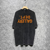 Gallery Dept T Shirts Tee Shirt Washed and Worn Short Sleeve T-shirt Blouse