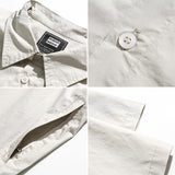 Men Shirts Summer Short Sleeve Shirt Loose-Fitting Versatile Blouse Coat