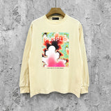 Purple Brand Long Sleeve T-Shirt Fashion Loose Long Sleeve Top