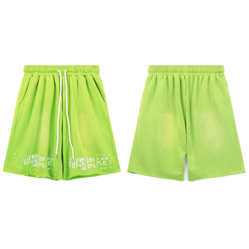 Purple Brand Shorts Letter Print Casual Shorts