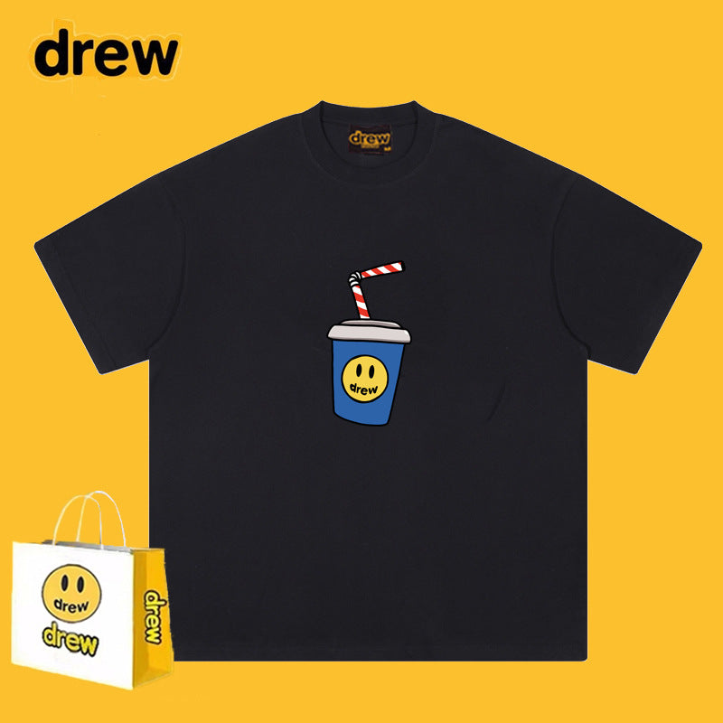 Drew T Shirts Short Sleeve Cola Loose Men