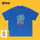 Drew T Shirts Classic Letter Short Sleeve