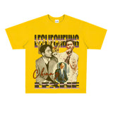 Film Star T Shirt Loose Heavy Retro Street Cotton American T-shirt Men and Women