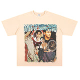 Film Star T Shirt Classic Movie Zhang Guorong Afei Short Sleeve Loose Retro Street Printing T-shirt