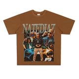 Film Star T Shirt Speed and Passion Pure Cotton Short Sleeve Loose T-shirt Men