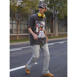 Basket Ball Star T Shirt Basketball Kyrie Irving Short Sleeve Printed American T-Shirt Retro Pure Cotton