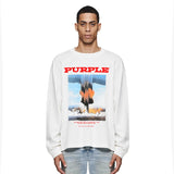 Purple Brand Long Sleeve T-Shirt Fashion Loose Long Sleeve Top