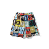 Aape Shorts New Men's Casual Patchwork Shorts