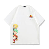 One Piece Anime T-Shirt Men Straw Hat Pirates Monkey