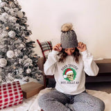 Colored Dead Inside But Jolly Af Christmas Saweatshirt