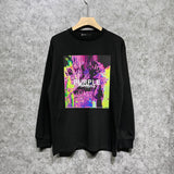 Purple Brand Long Sleeve T-Shirt Fashion Loose Long Sleeve Top