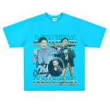 Film Star T Shirt Hong Kong God of Song Zhang Xueyou Printed Loose Street T-shirt