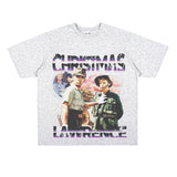 Film Star T Shirt Happy Christmas on the Battlefield Loose Retro Street Cotton T-shirt