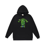 Bathing Ape Hoodie Autumn/Winter Letter Print Loose Hoodie Pullover Ape Sweater