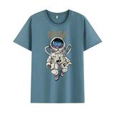 Basketball Sports T Shirt Summer Short-Sleeved T-Shirt Male Handsome Loose Student Nasa Astronaut