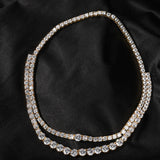 Chains Zircon Clavicle Chain Hip Hop Design Sense ins Royalty Spectrum