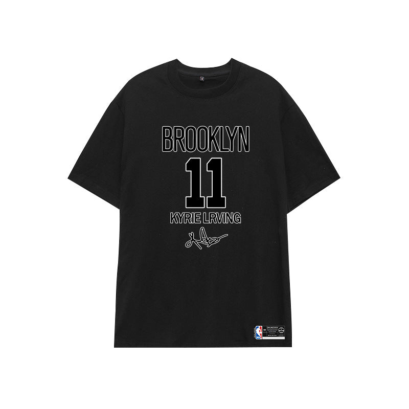 Basketball Sports T Shirt Summer Round Neck All-Matching Loose Short Sleeve T-Shirt Men