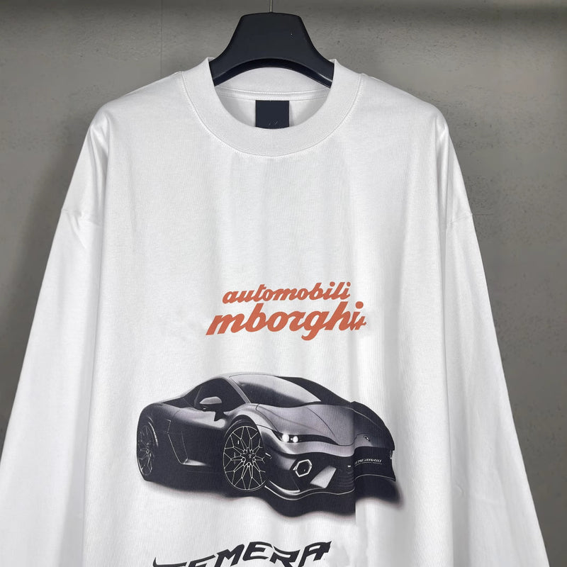 Mens T-shirts Direct Injection Printing Long Sleeve T-Shirts