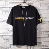 Basketball Sports T Shirt Commemorative Kobe No. 24 Signature Short-Sleeved T-Shirt Men'S Loose Casual Sweatshirt Student