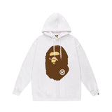 Bathing Ape Hoodie Autumn/Winter Letter Print Loose Hoodie Pullover Ape Sweater