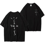 Oversized T-shirts Tops Rapper Cactus Jack Graphic Cotton
