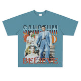 Film Star T Shirt Movie Nostalgia Audrey Hepburn Rome Loose Retro Street T-shirt