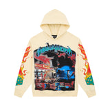 Godspeed Hoodie Spring and Autumn GOD Skull Letter Pattern Printed Hooded Sweater