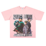 Film Star T Shirt Movie All-around Ambush Loose Retro Street Cotton Personality round Neck T-shirt Men and Women
