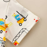 Boy T Shirt Children's T-shirt Summer Children Cartoon Fashion T-shirt Knitted round Neck Boys' Top