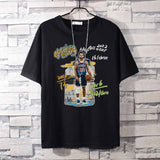 Basketball Sports T Shirt Loose-Fitting Pure Cotton Short Sleeves T-Shirt Male Student All-Match Warrior Curry