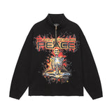 Mens trendy Hoodie & Pants2 Loose Hoodie Sweater Casual Pants